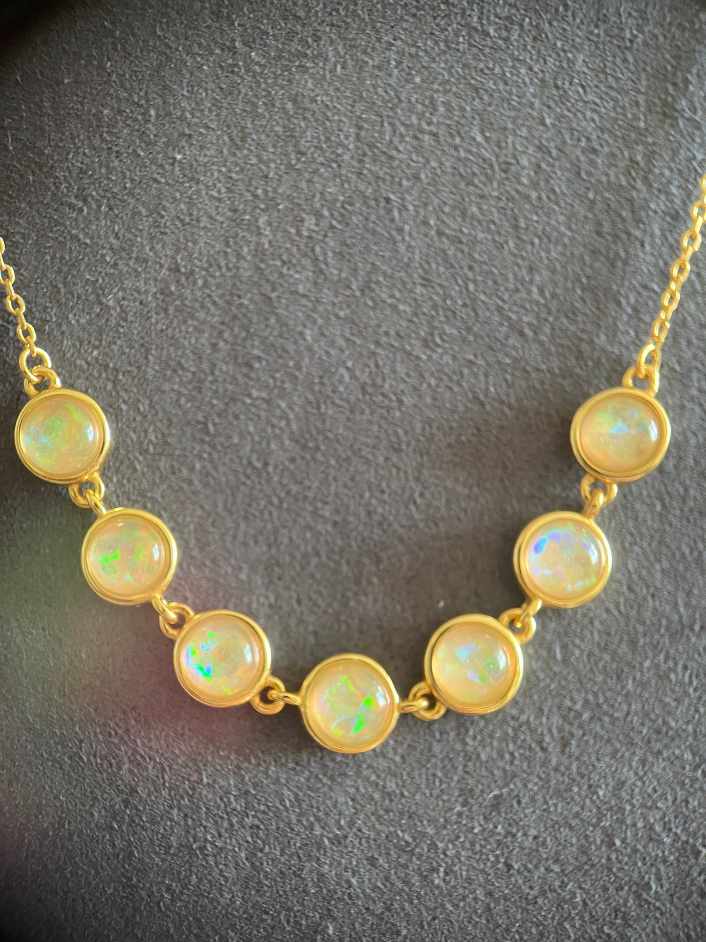 Opal halskæde (925S)